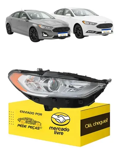 Farol Fusion Sel 2017 18 2019 Elétrico C/led C/projetor Ld Direito/passageiro
