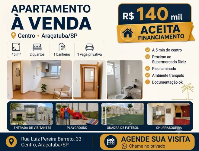 Apartamento a 5 minutos do centro