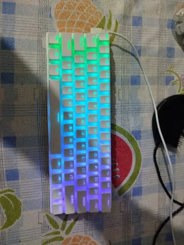 Teclado Mecânico Machenike K500 b61 Com Fio Switch Red Rgb PC Game Computador