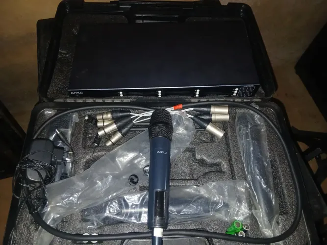 Microfone sem fio 4 bastões 