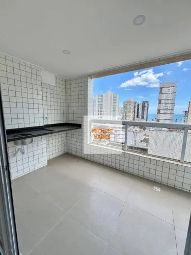 Apartamento com 2 dormitórios para alugar, 76 m² por R$ 3.200/mês - Caiçara - Praia Grande