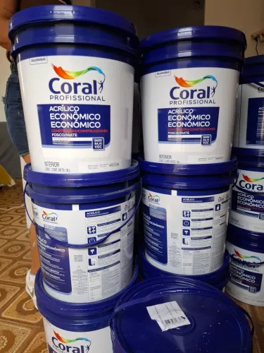 Tinta acrílica coral profissional 