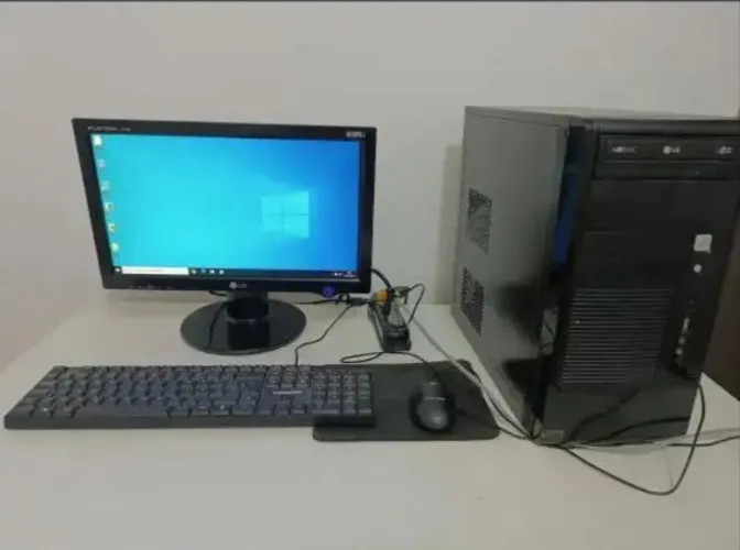 COMPUTADOR COMPLETO + MONITOR LG ? R$ 450
