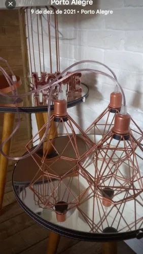 Luminárias pendente diamante 