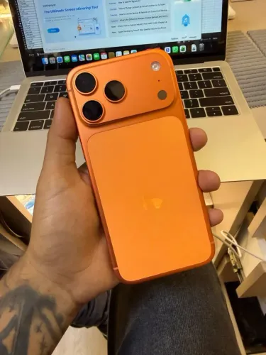 iPhone 17 pro 256 laranja troco