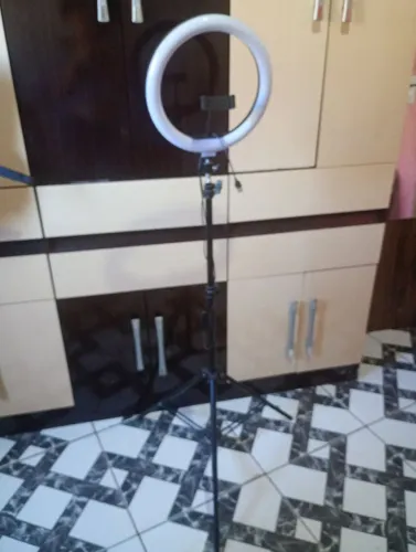 Ring Light com Tripé - Funcionando Perfeitamente e Com Altura Ajustável