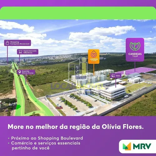 Lançamento no Candeias, apartamento de 2 quartos em condomínio fechado na Olívia Flores co