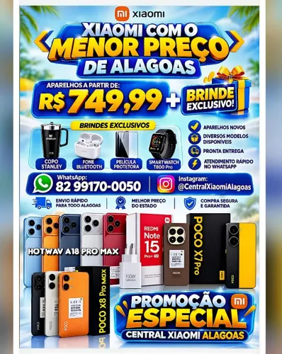 Xiaomi 17T Pro 5G, Poco X8 Pro Max 5G, Poco X7 Pro 5G, Note 15 Pro 5G e Diversos Modelos 