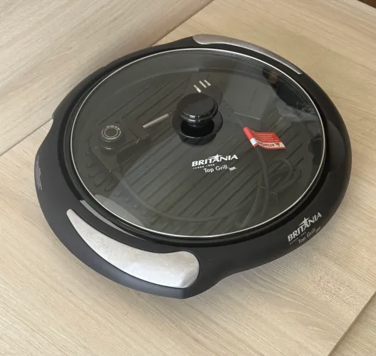 GRILL ELÉTRICO BRITÂNIA TOP GRILL (VERSÃO INOX) - SEMINOVO