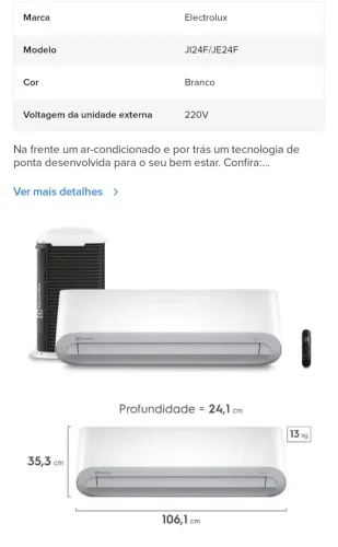 Vendo ar condicionado novo inverter. Possui nota fiscal 