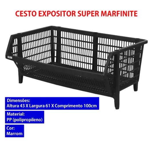 OPORTUNIDADE! CESTOS EXPOSITORES MARFINITE SUPER