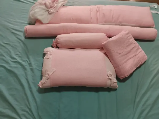 Kit berço rosa