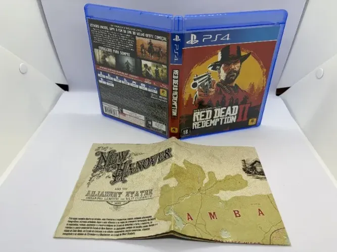 Red Dead Redemption 2 PS4 dois discos e mapa