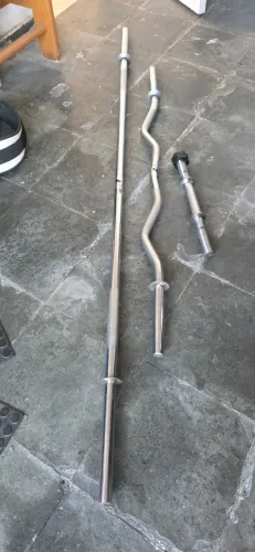 Barras para anilhas musculação