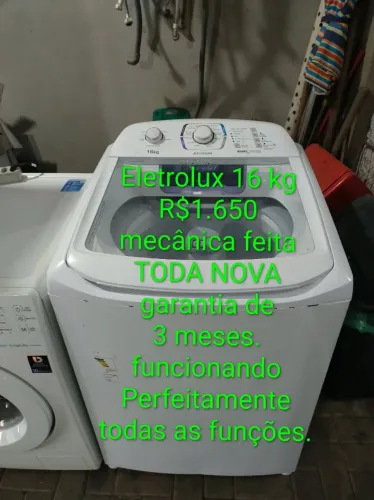 Vendo máquina de lavar Electrolux em ótimo estado,com garantia de 3meses,R$1.650, Itajaí.