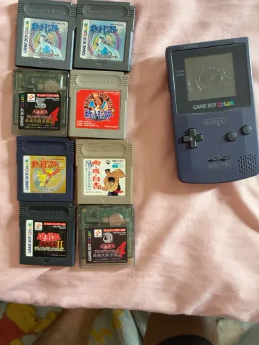 Gameboy Color com jogos