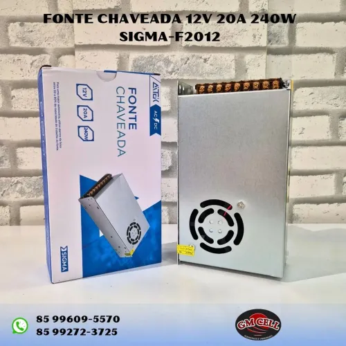 Fonte chaveada 12v 20a simag