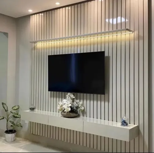 painel ripado portugal com led e nicho
