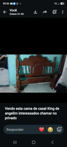 Cama de casal de Angelim