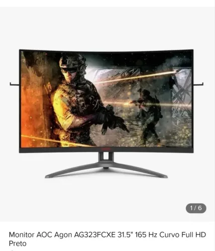 Monitor AOC curvo