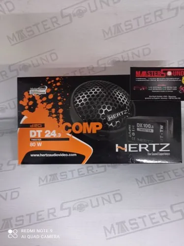 Par de mini tweeter. Hertz. DT 24.3. Italiano.80 watts. Garantia. Novo. Instalado.
