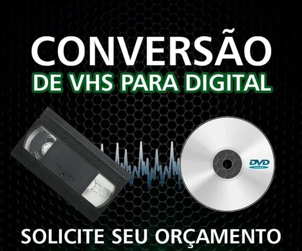 Vhs para dvd ou mp4 formatos digitais