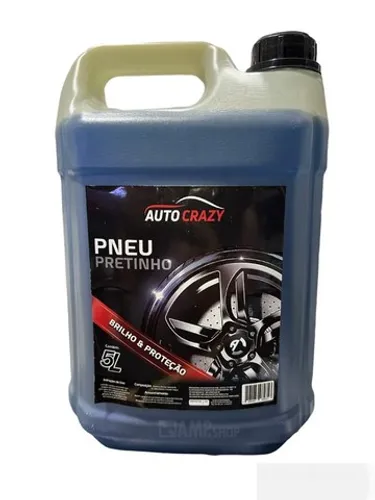 Pneu Pretinho Auto Crazy 5 Litros Brilho E Proteção