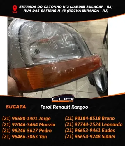 Farol Renault Kangoo