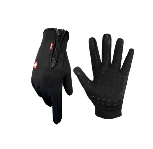 Luvas de Veludo Touch Screen, Quente À Prova De Frio, Impermeável, para esportes livres