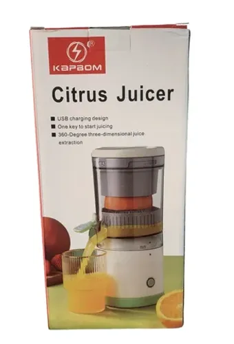 Espremedor De Laranja Frutas Sem Fio Usb Portátil Automático