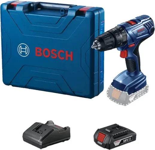 Parafusadeira/Furadeira de Impacto 18V 1/2 Pol. com Carregador 2 Baterias e Maleta - Bosch