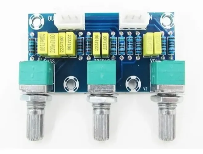 Placa De Som Passiva Xh-m802 Volume Total Agudos Graves Arduino Automação COD-AM477 