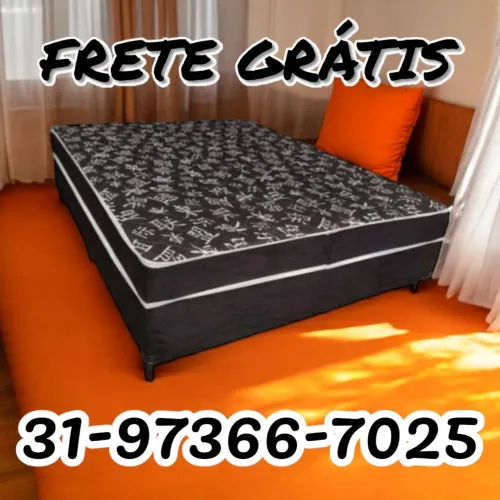 CAMA CASAL BOX / 10CM DE ESPUMA / MODELO 2409100821