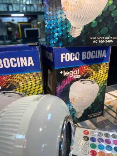 Lâmpada bulbo Áudio conectado C/ Celular 
