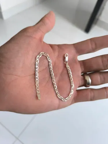 Pulseira de prata legítima, entrega em até 5 horas
