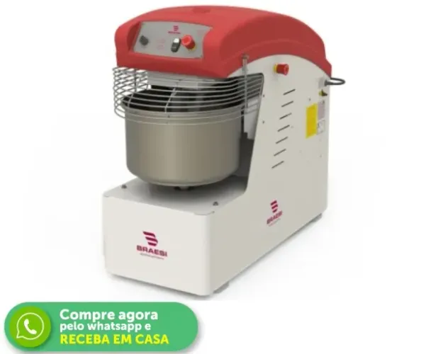 Amassadeira Espiral 25 Kg 2 Velocidades Trifásica Braesi 380V