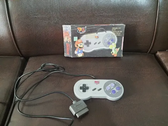 Controle SNES Super Nintendo PlayGame PG na Caixa