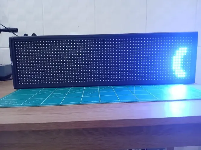 Painel de LED - Lelong 70x20cm, Cor RGB azul