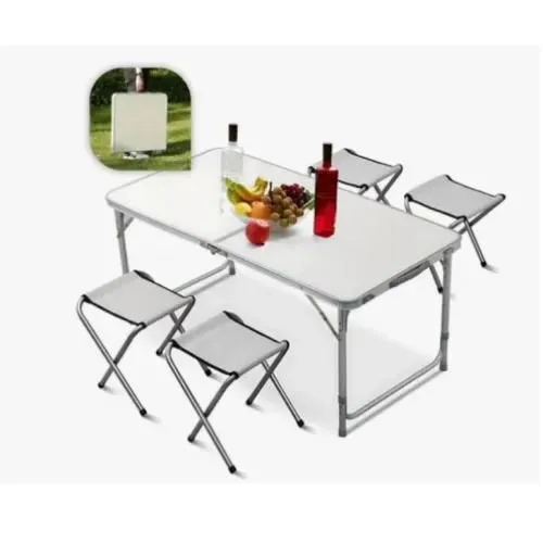Mesa Dobrável Maleta 4 cadeiras