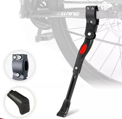 Pezinho para descanso Lateral Bike Bicicleta Alumínio altura ajustável aro 20 a 39