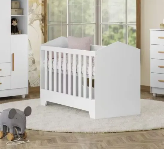 Berço mini cama branco 