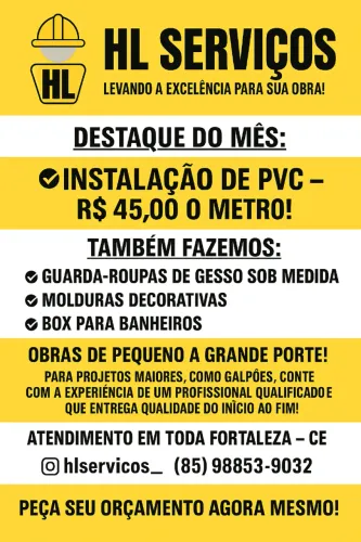 Serviço de PVC