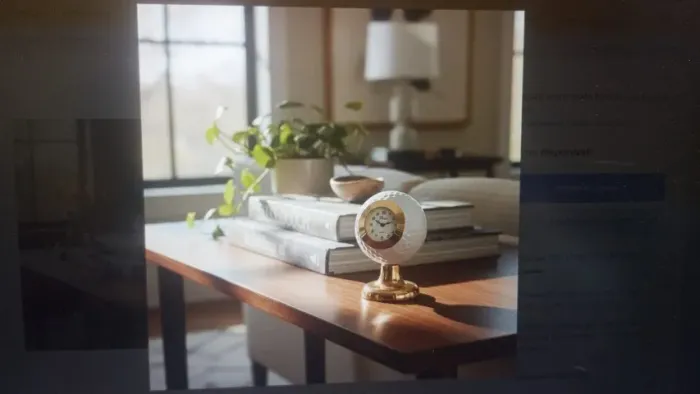 Relógio De Mesa Dude Em Forma De Bola De Golf - Quartz - #av