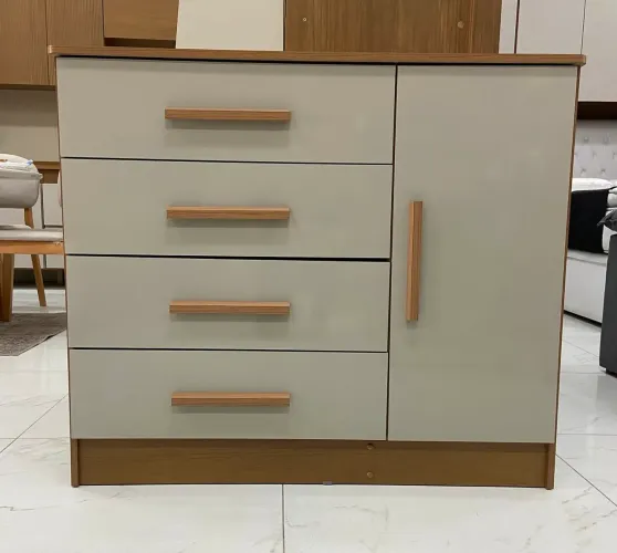 Cômoda Firenze 4 Gavetas e Sapateira Larg. 1.10m- Entrega Rápida