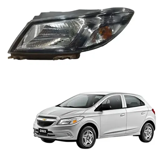 Farol Gm Onix Prisma L. Esquerdo 2018 A 2019 Joy Fume Origin