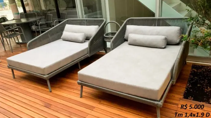 CHAISE DE CORDA NÁUTICA RETANGULAR ( CADA )