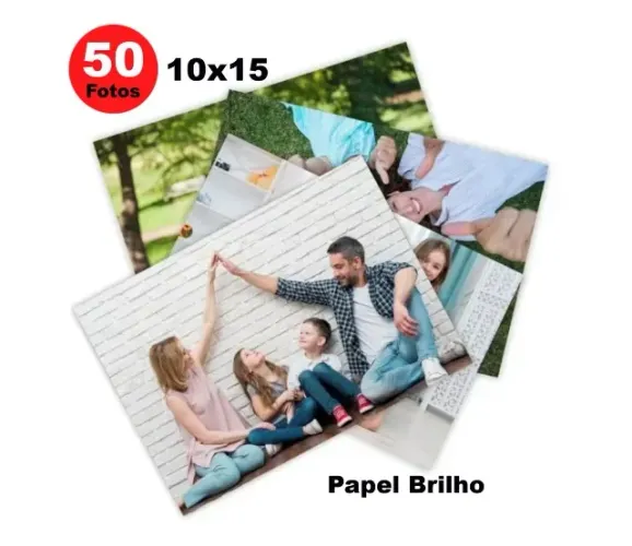 50 fotos - 10x15 Revele seus melhores momentos com qualidade e emoção