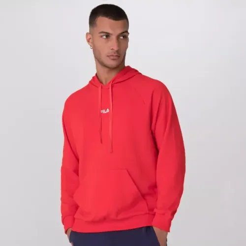 Blusa De Moletom  Fila Classic Basic  - Vermelho - Masculino - M
