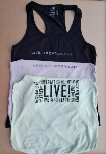 PROMOÇÃO- 3 Regatas fitness da marca LIVE