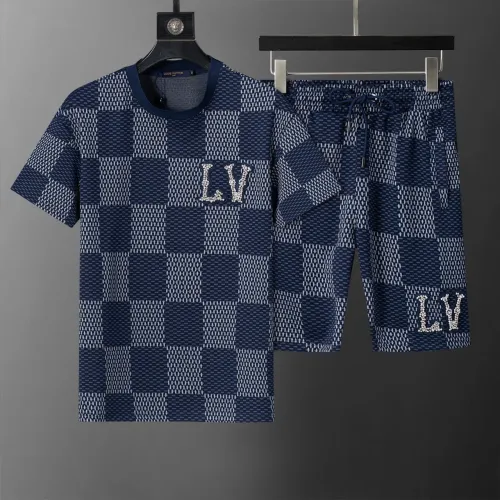 Conjunto Louis Vuitton Azul Damier